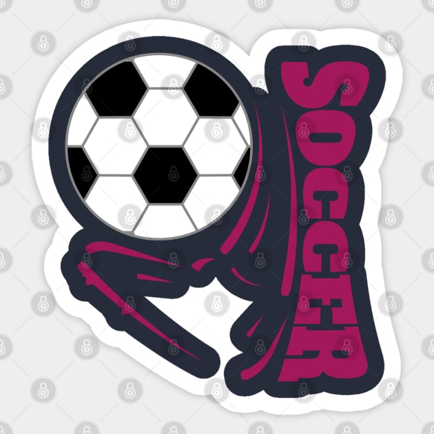 Soccer Foot - Purple Sticker by ulunkz